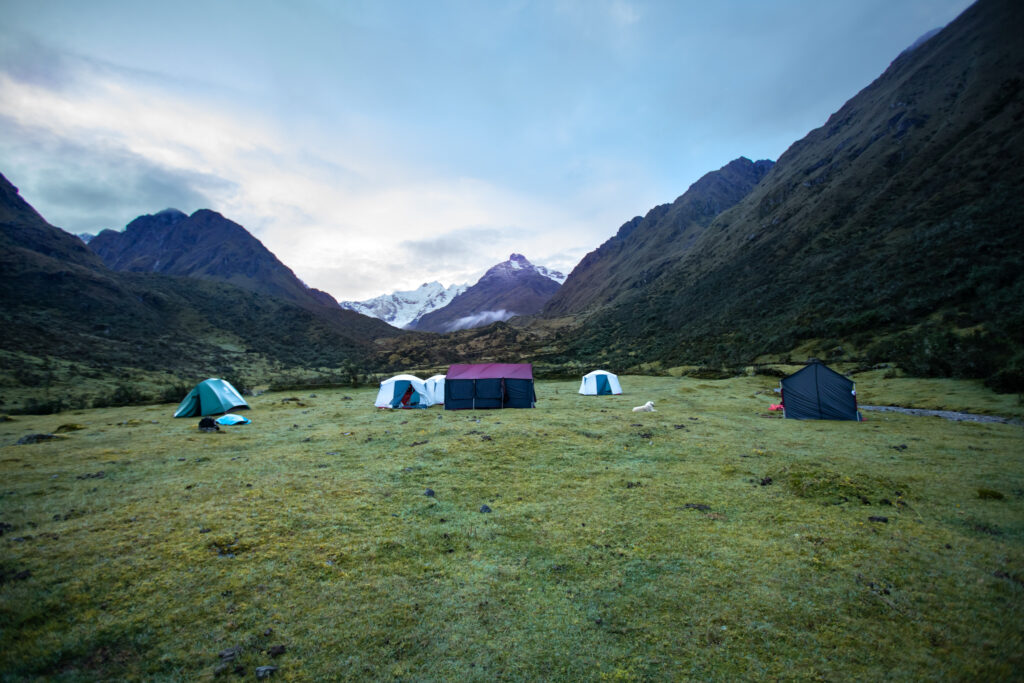 Vilcabamba Trek hikers crossing Andean pass